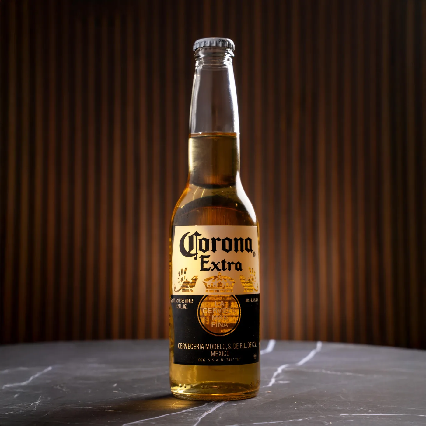 Bière fraîche en bouteille