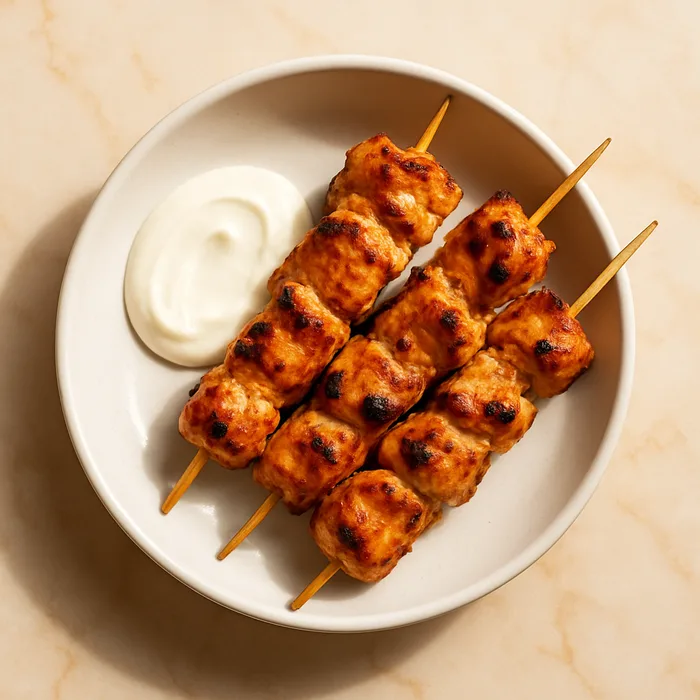 Chich Taouk, brochettes de poulet mariné grillées au charbon